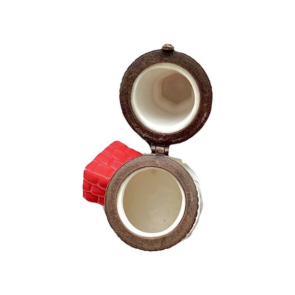 Lighthouse Tower Jewelry Trinket Box, Porcelain Ceramic, Sea Nautical, Vintage - Picture 11 of 12